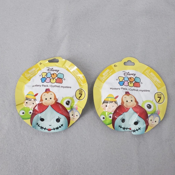 Disney Tsum Tsum Mystery Pack Series 7 Mini-Figure Sealed New in Pack Lot of 2 - Picture 3 of 5